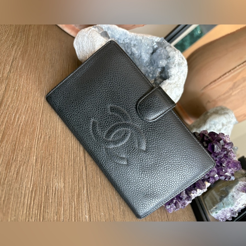 Chanel Black Caviar Leather Long Bifold Wallet FINAL PRICE